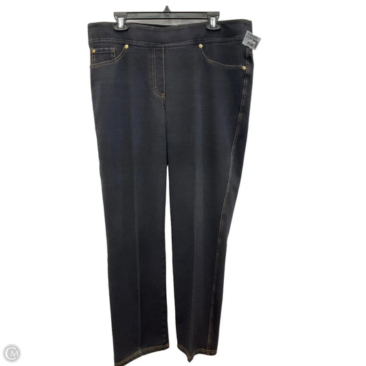 Jeans Straight By Nygard Peter In Black Denim, Size: 1x