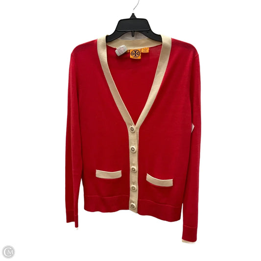 Cardigan Designer By Tory Burch In Pink, Size: M