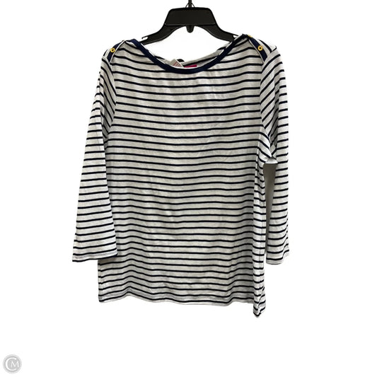 Top 3/4 Sleeve By Clothes Mentor In Striped Pattern, Size: Xl