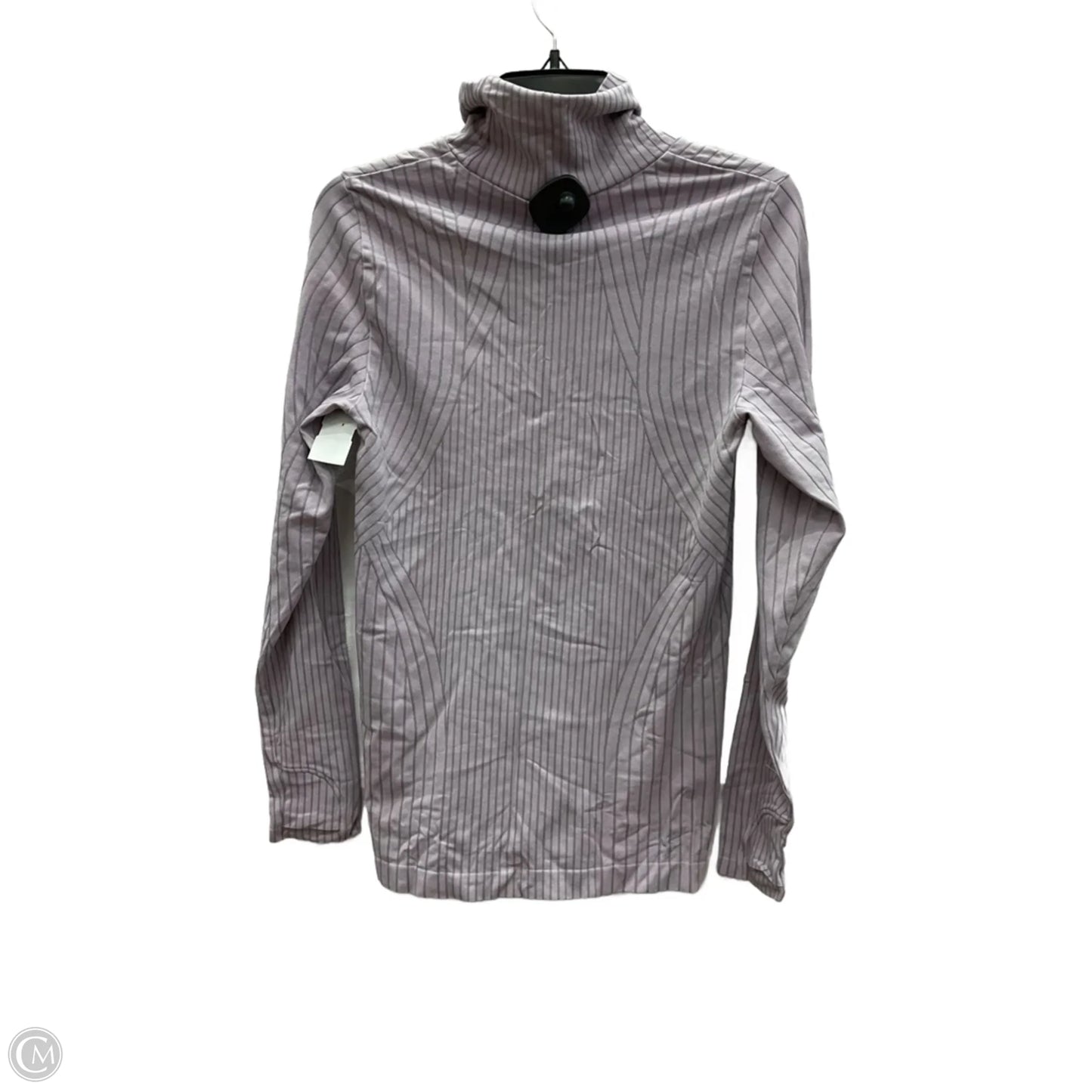 Athletic Top Long Sleeve Collar By Athleta In Purple, Size: M