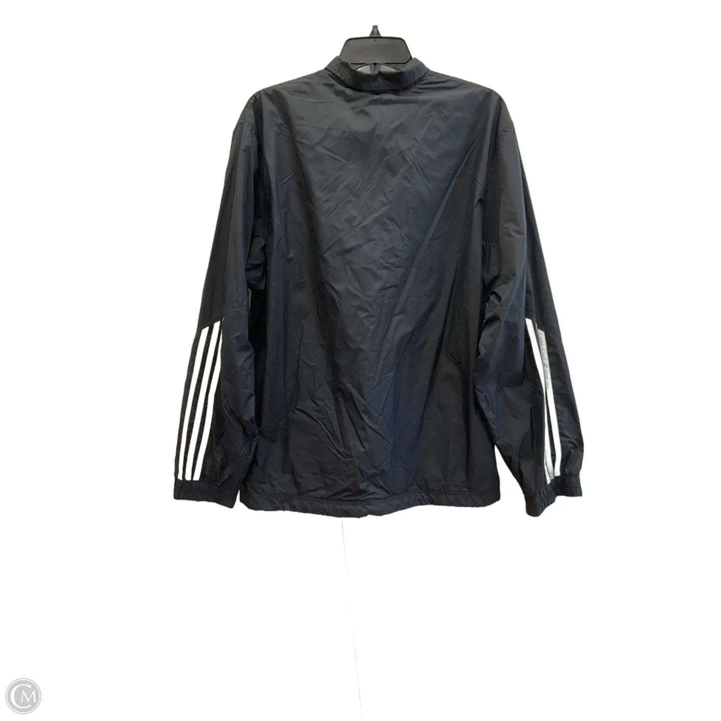 Athletic Jacket By Adidas In Black, Size: M
