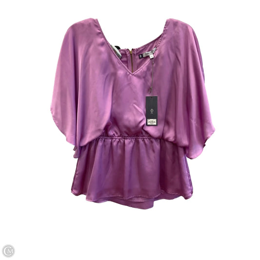 Top Short Sleeve By Jennifer Lopez In Purple, Size: L