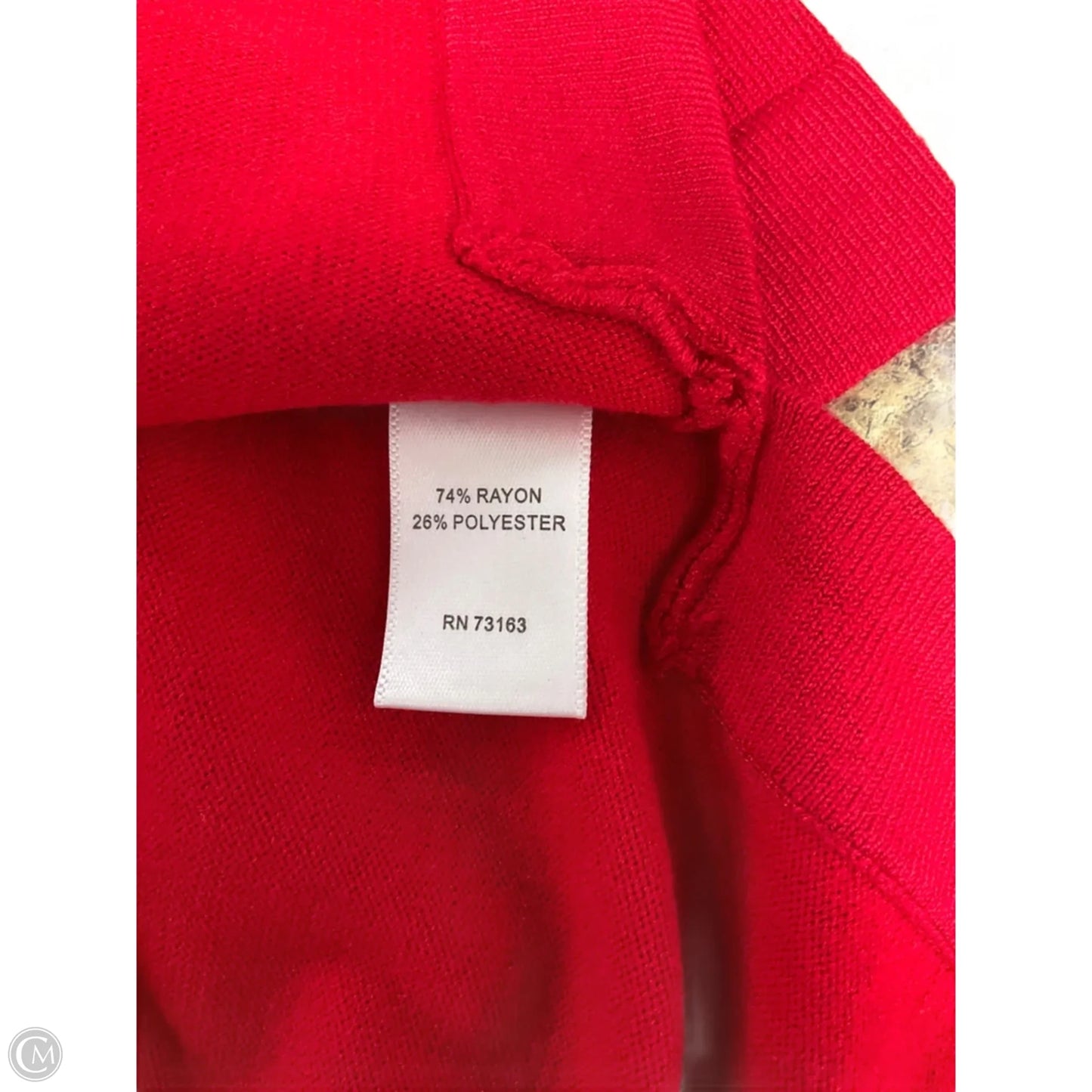 Top Long Sleeve By Cable And Gauge In Red, Size: S