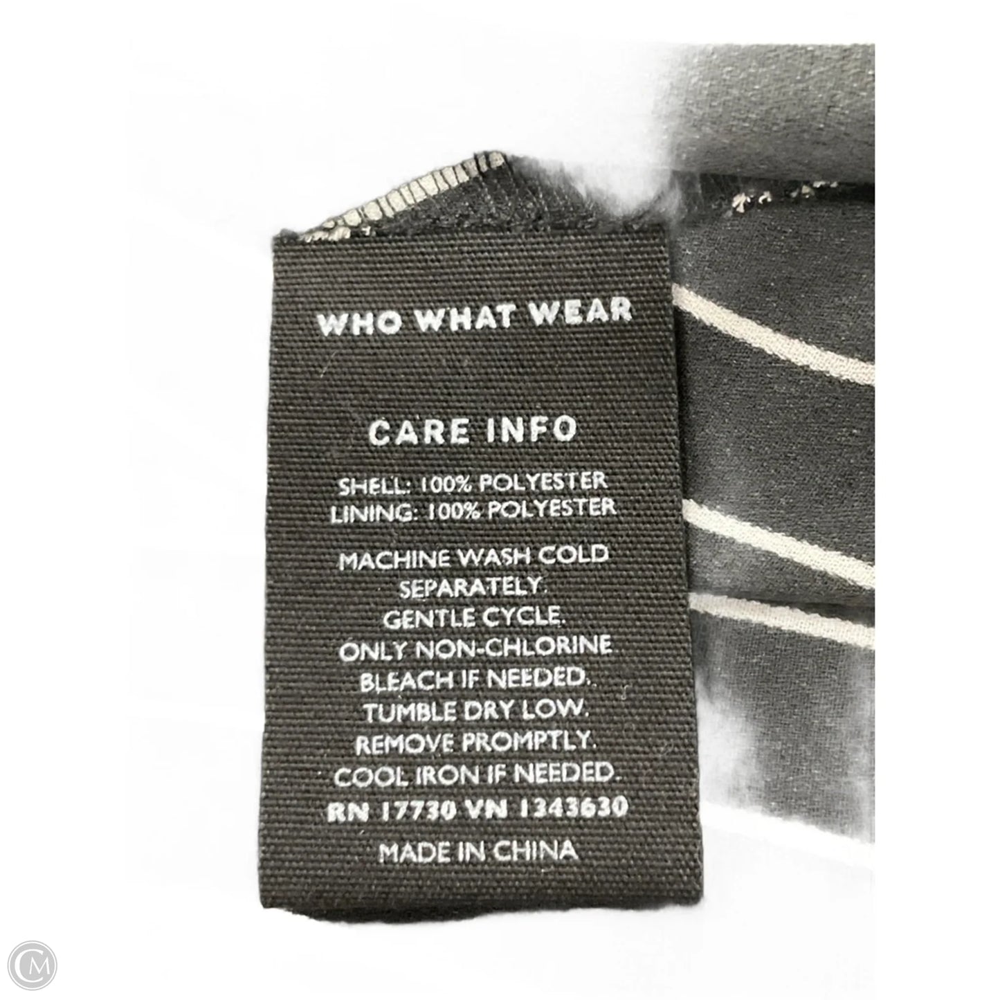 Dress Work By Who What Wear In Striped Pattern, Size: Xs