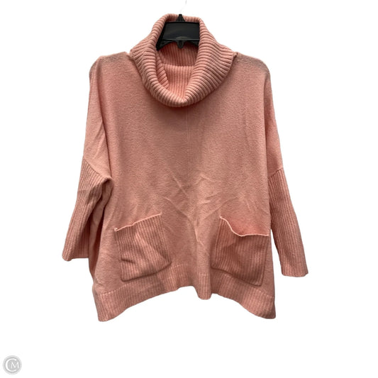 Sweater Short Sleeve By Loft In Pink, Size: S
