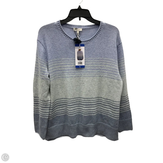 Sweater By Ella Moss In Striped Pattern, Size: L