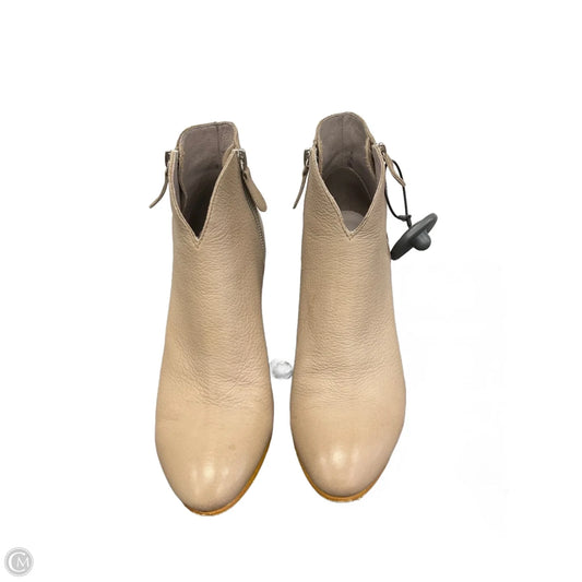 Boots Ankle Heels By Cmc In Beige, Size: 7.5