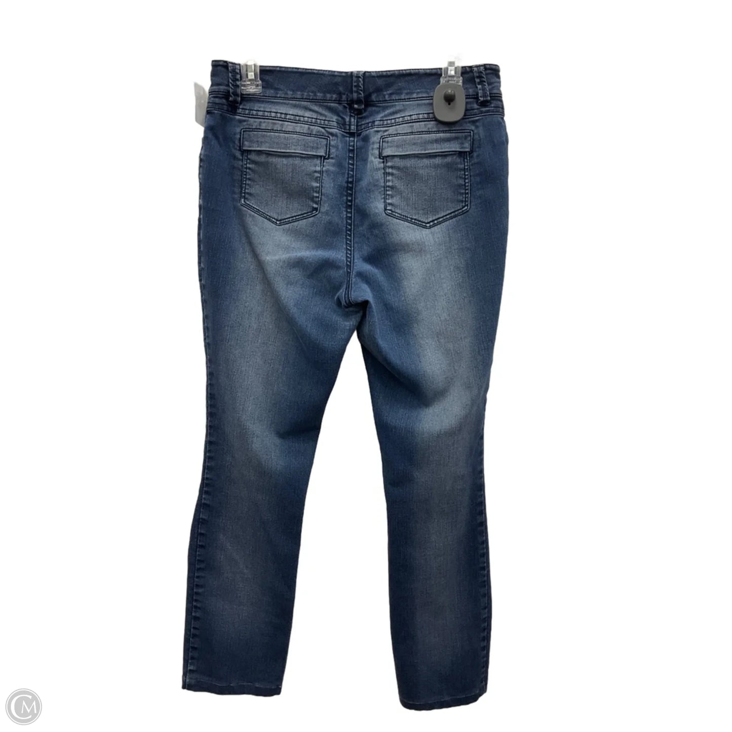 Jeans Straight By Per Se In Blue Denim, Size: 4