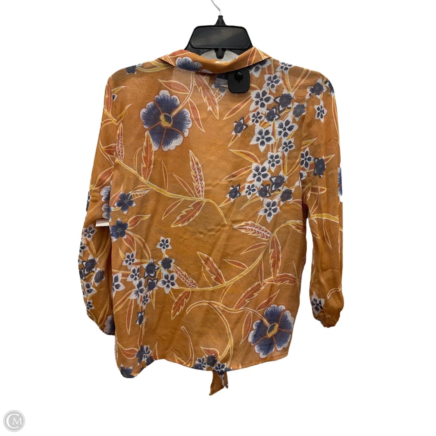 Top Long Sleeve By Harve Bernard In Floral Print, Size: L