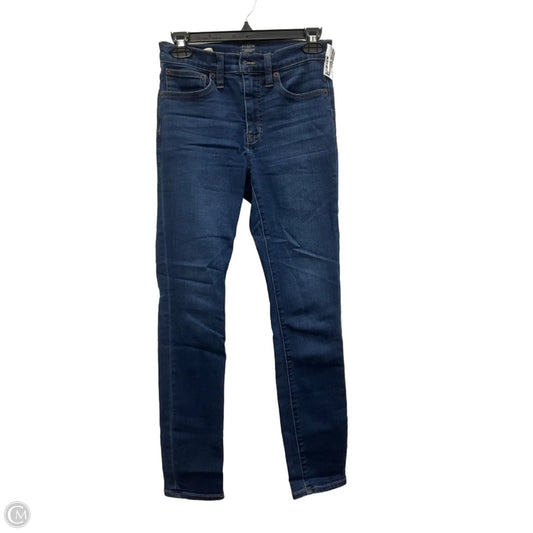 Jeans Skinny By J. Crew In Blue Denim, Size: 0