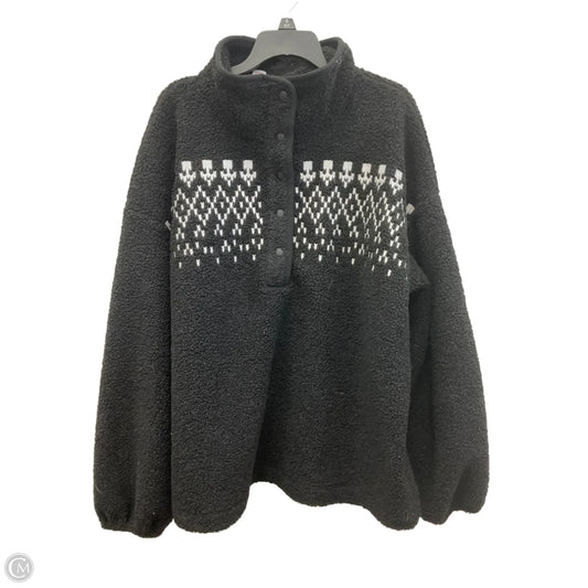 Jacket Fleece By Loft In Black, Size: Xl