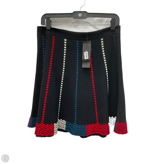 Skirt Mini & Short By Bcbgmaxazria In Striped Pattern, Size: L