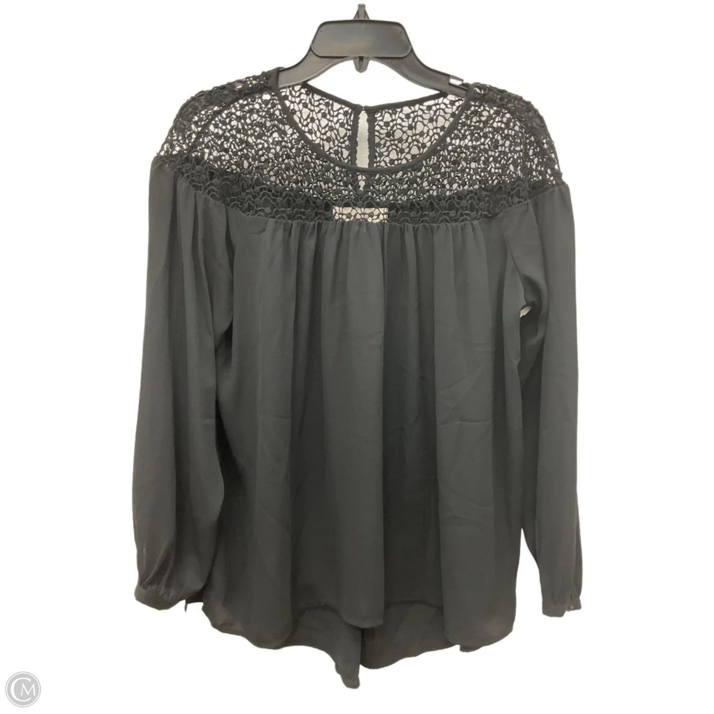 Top Long Sleeve By Loft In Black, Size: Lp