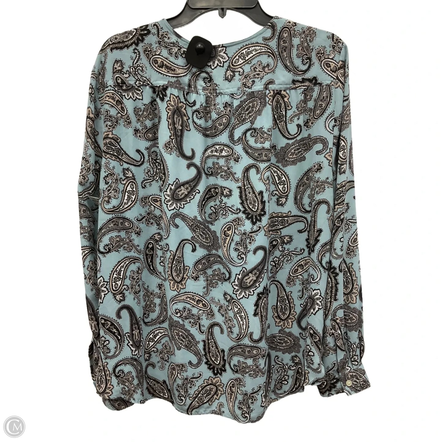 Top Long Sleeve By Loft In Paisley Print, Size: Xl