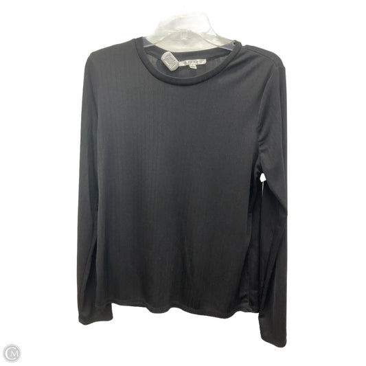Top Long Sleeve By Cyrus In Black, Size: L