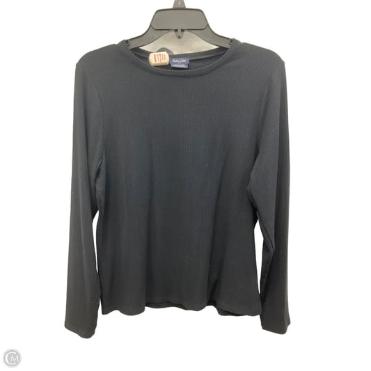 Top Long Sleeve By Splendid In Black, Size: L