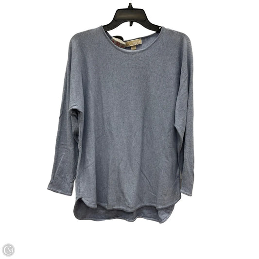 Top Long Sleeve By Michael By Michael Kors In Blue, Size: L