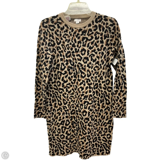 Dress Party Long By J. Crew In Animal Print, Size: M