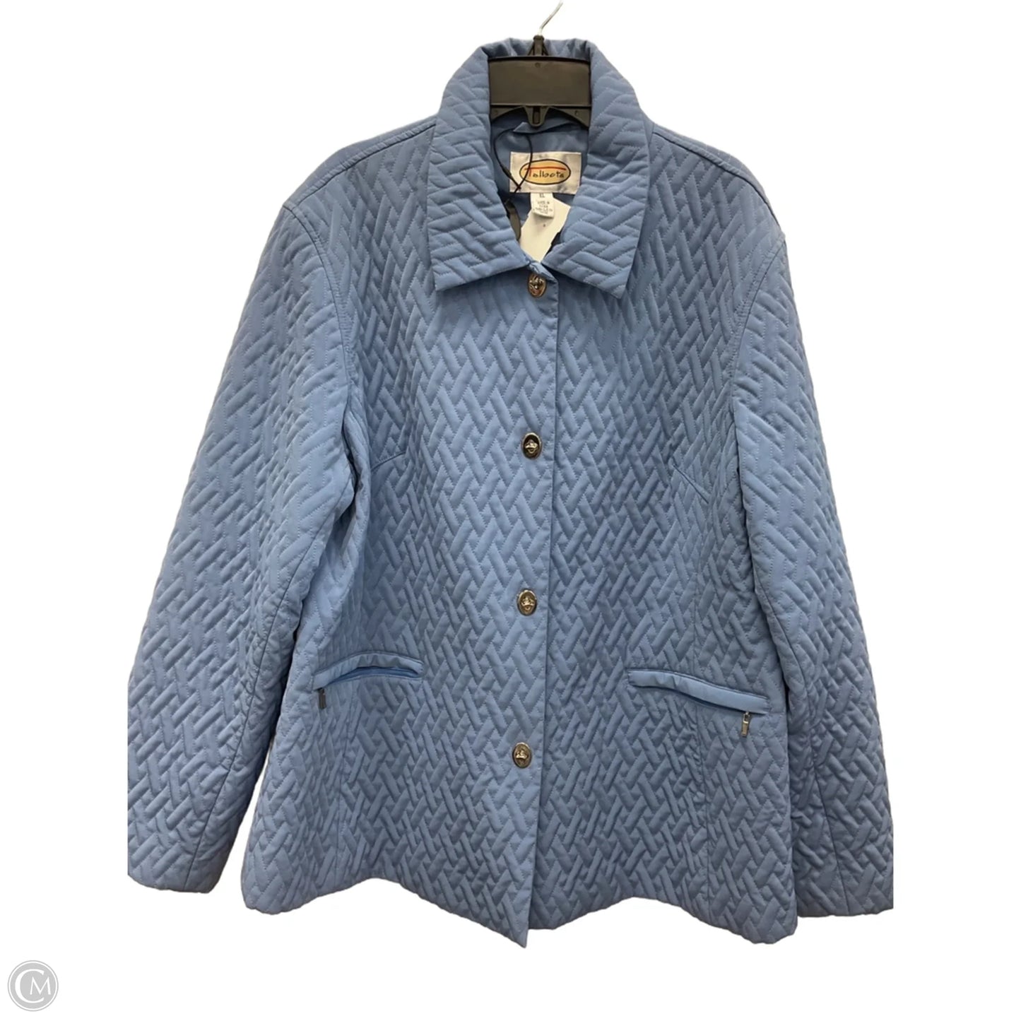 Jacket Puffer & Quilted By Talbots In Blue, Size: Xl