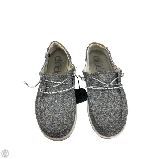 Shoes Flats By Hey Dude In Grey, Size: 7