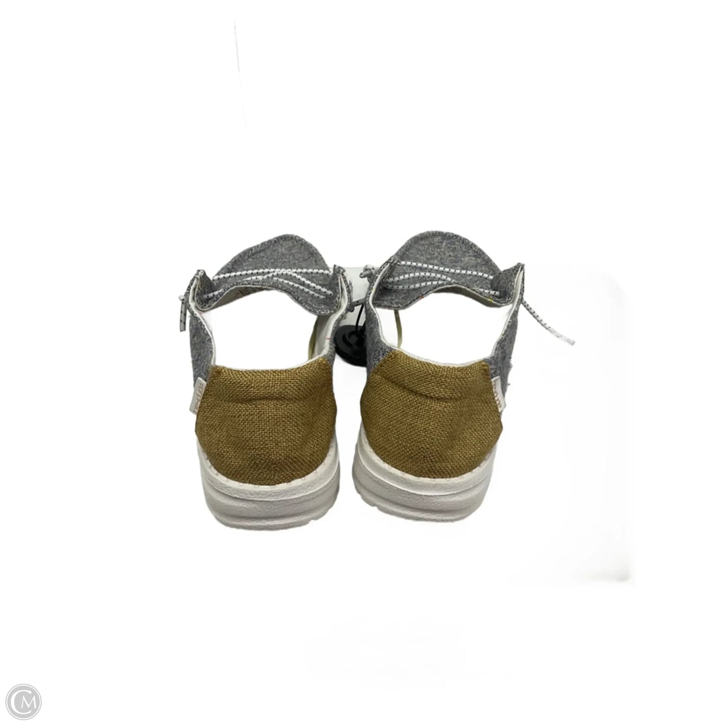 Shoes Flats By Hey Dude In Grey, Size: 7