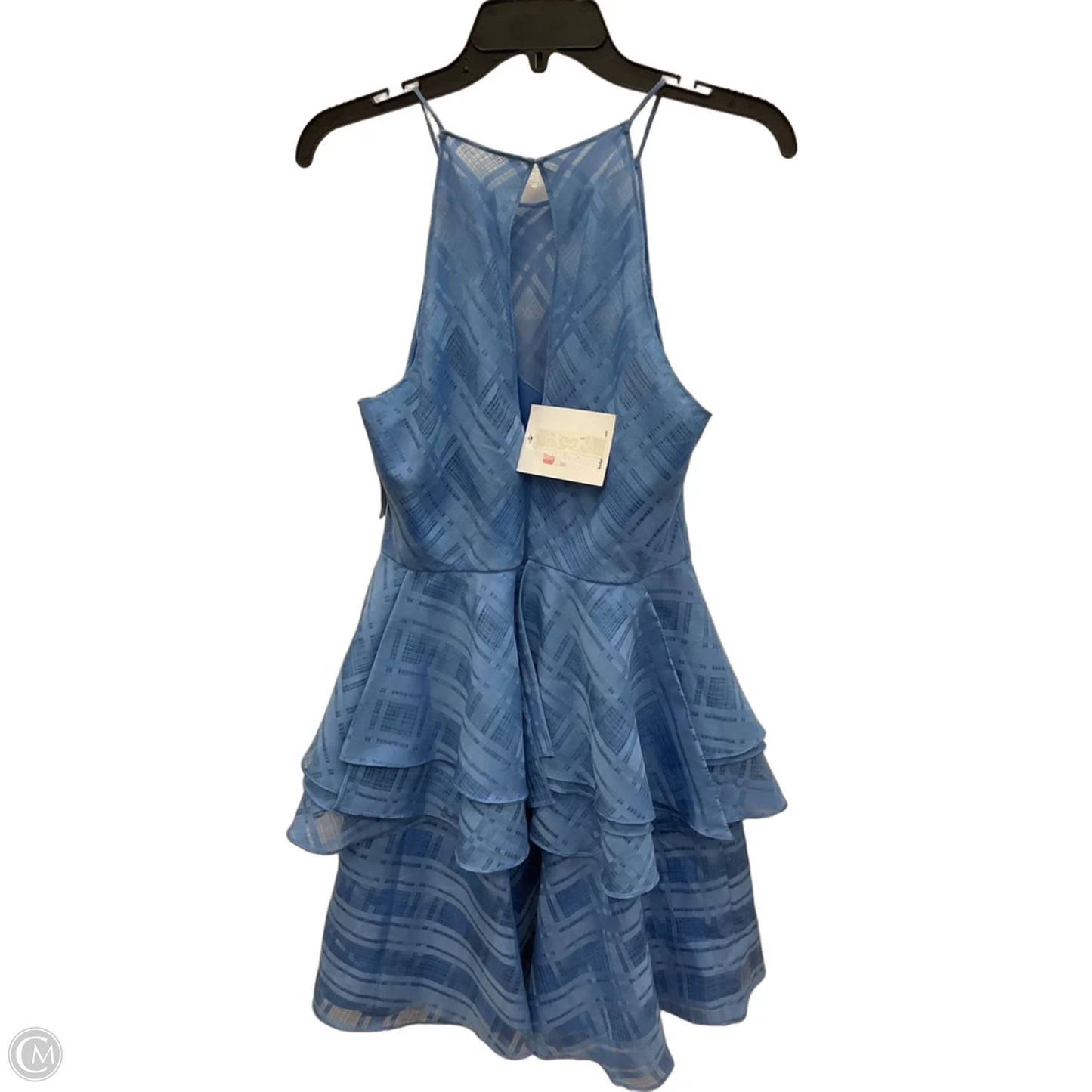 Dress Casual Short By Badgley Mischka In Blue, Size: M