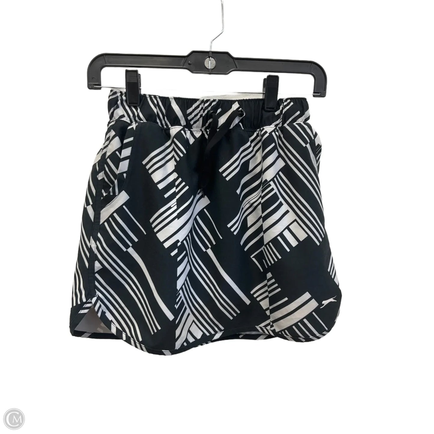 Athletic Skort By Slazenger In Black & White, Size: Xs