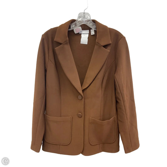 Blazer By Susan Graver In Brown, Size: Xs