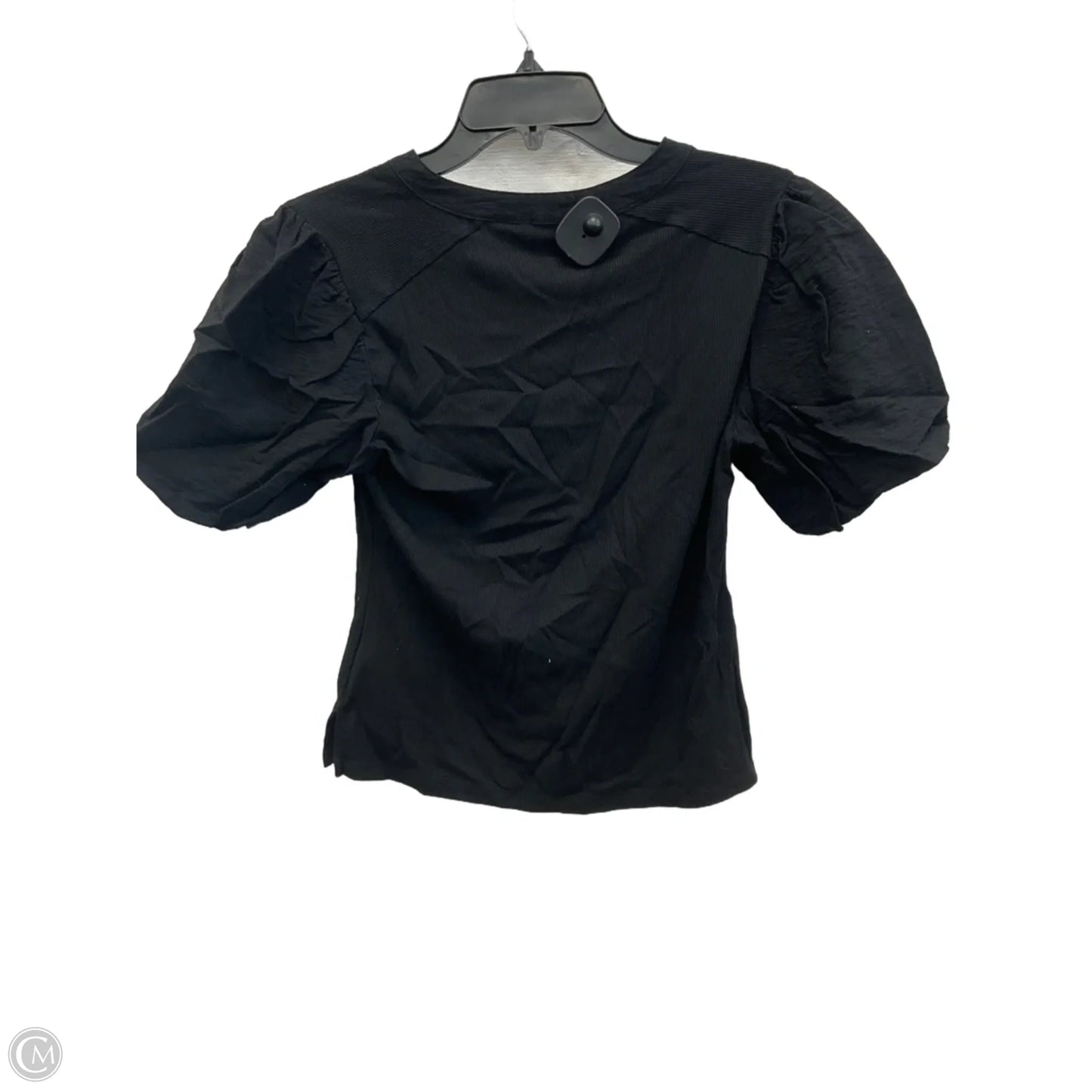 Top Short Sleeve By Dkny In Black, Size: M