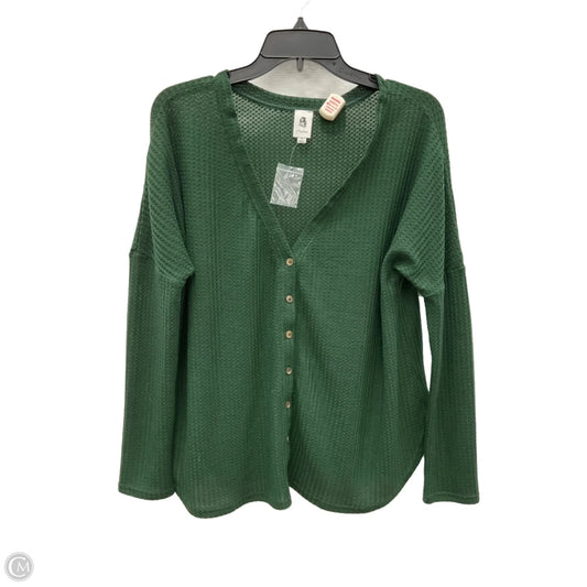 Top Long Sleeve By Flawless In Green, Size: S