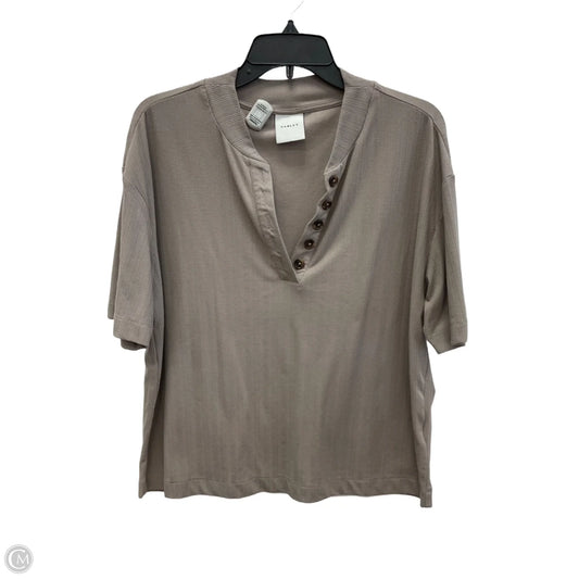 Top Short Sleeve By Varley In Brown, Size: L