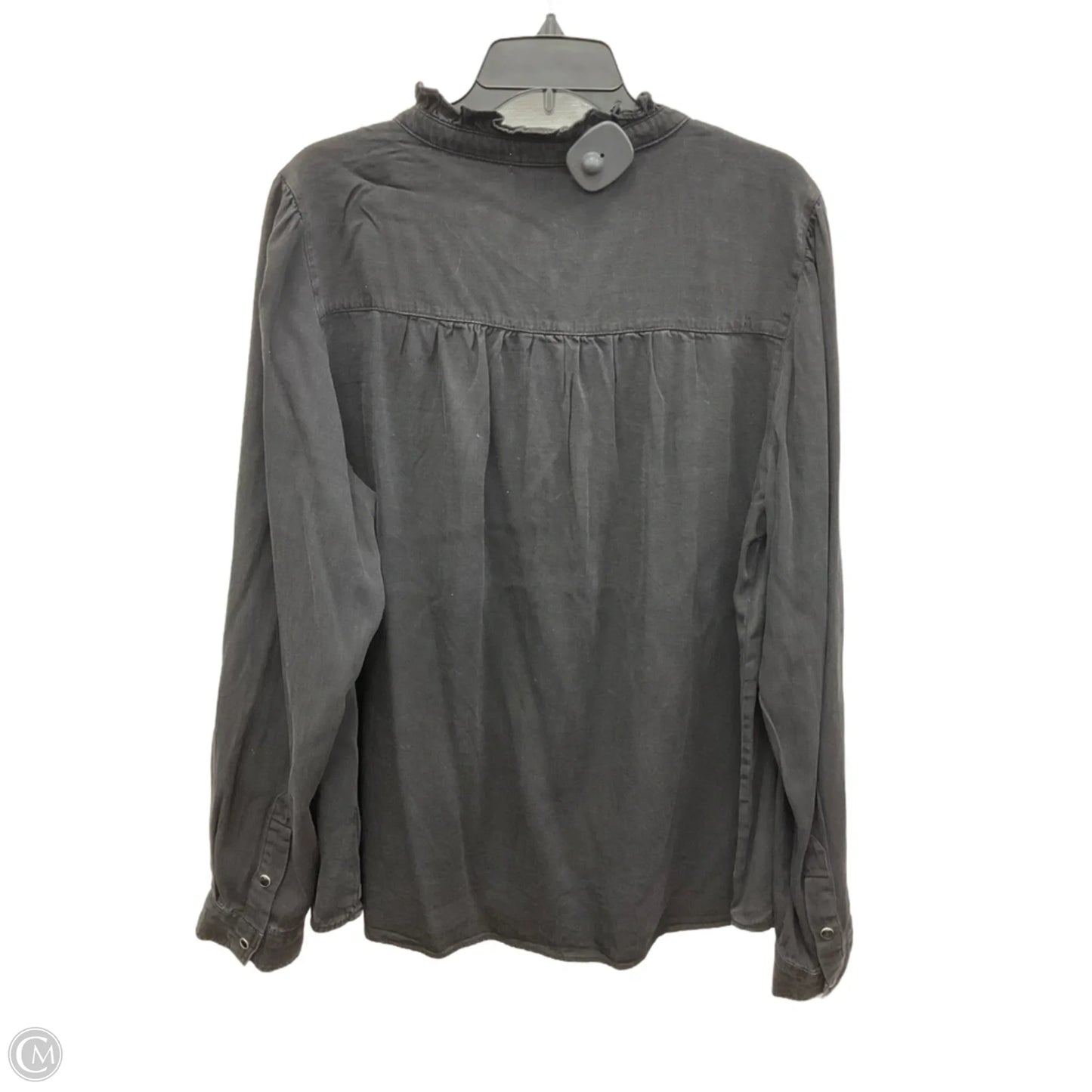 Top Long Sleeve By Knox Rose In Black, Size: Xxl