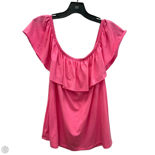 Top Sleeveless Designer By Lilly Pulitzer In Pink, Size: Xl