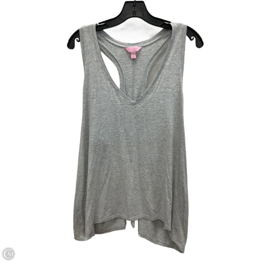 Top Sleeveless Designer By Lilly Pulitzer In Grey, Size: Xl