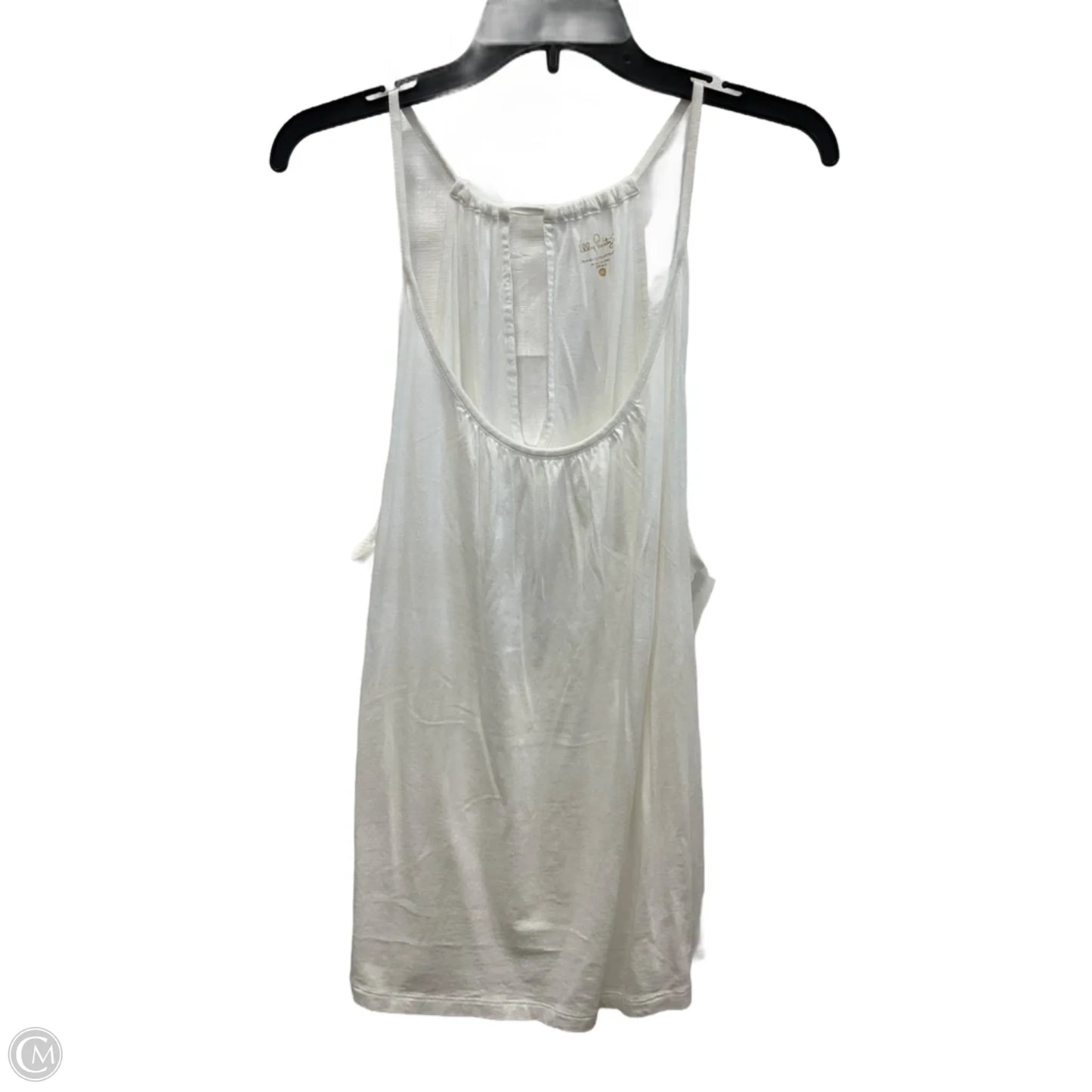 Top Sleeveless Designer By Lilly Pulitzer In White, Size: Xl