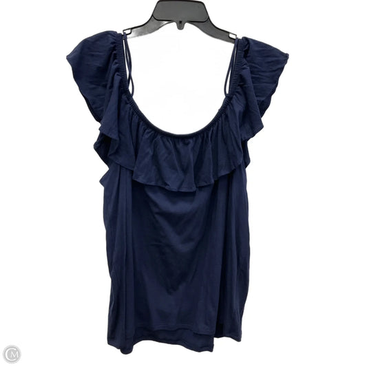 Top Sleeveless Designer By Lilly Pulitzer In Navy, Size: Xl