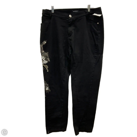 Jeans Straight By Ashley Stewart In Black, Size: 16