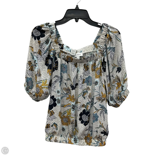 Top Short Sleeve By Evereve In White, Size: S