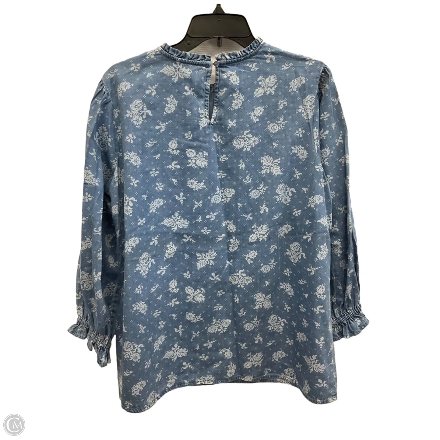 Top Long Sleeve By Cato In Floral Print, Size: L