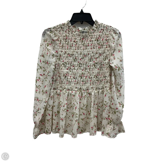 Top Long Sleeve By Mi Ami In Floral Print, Size: M