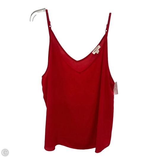 Top Sleeveless By Clothes Mentor In Red, Size: Xl