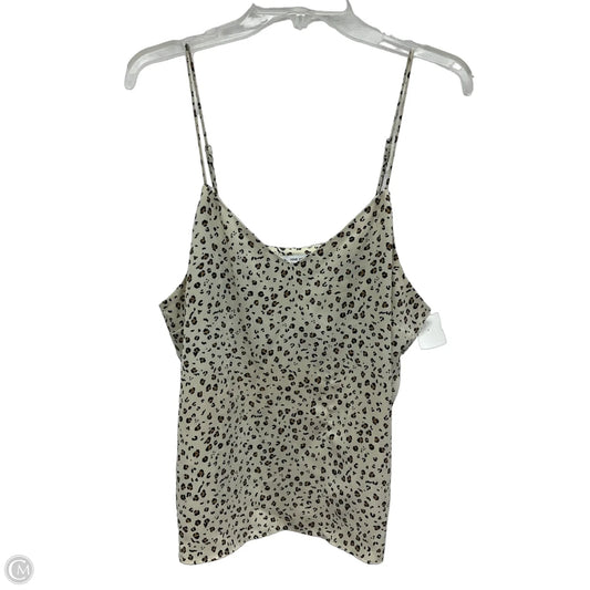 Top Sleeveless By Nine West In Animal Print, Size: Xl