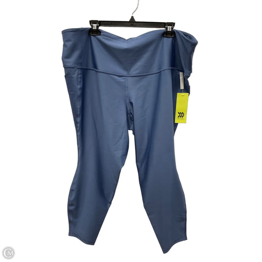 Athletic Leggings By All In Motion In Blue, Size: 3x