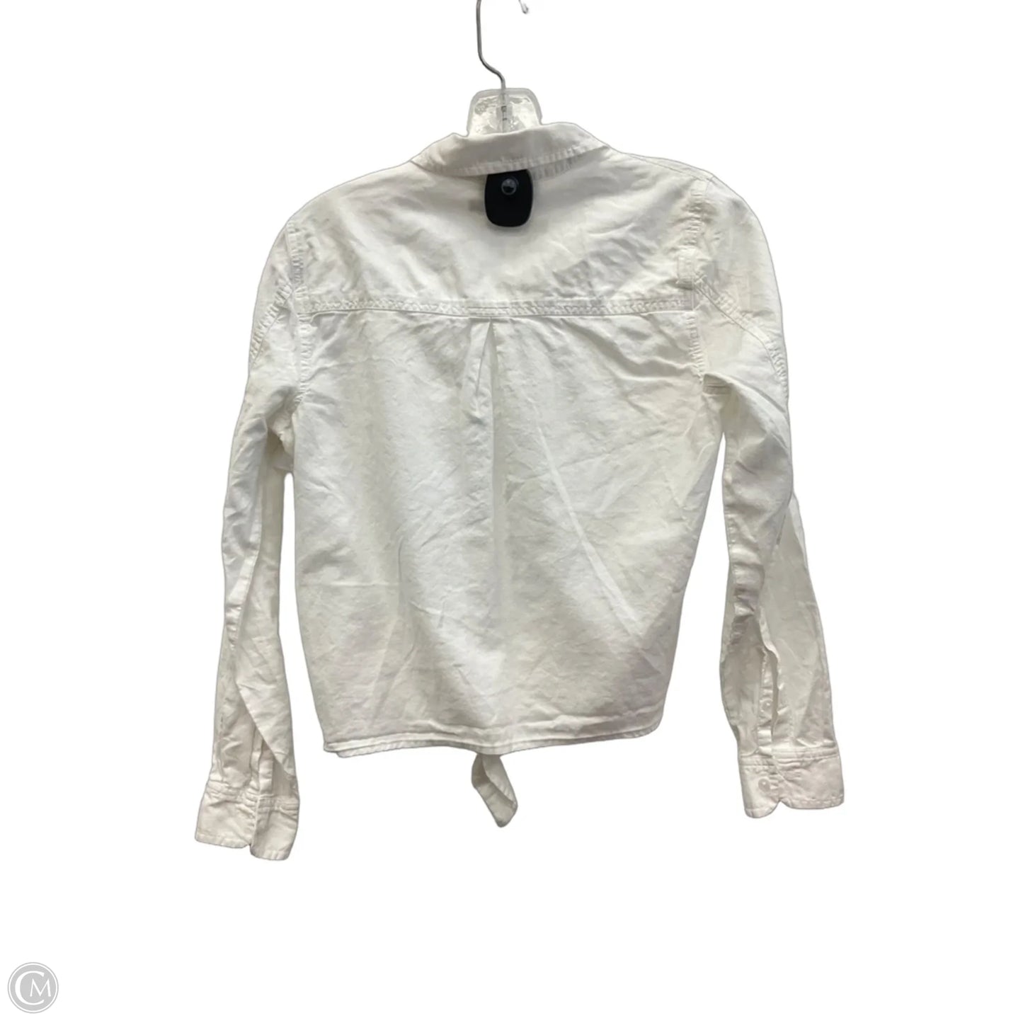 Blouse Long Sleeve By Madewell In White, Size: S