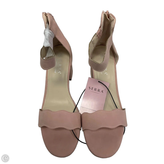 Shoes Heels Block By Serra In Pink, Size: 9
