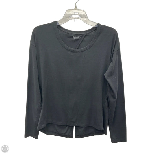 Athletic Top Long Sleeve Crewneck By Athleta In Black, Size: M