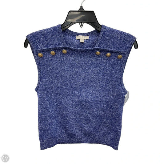 Top Sleeveless By J. Crew In Blue, Size: S