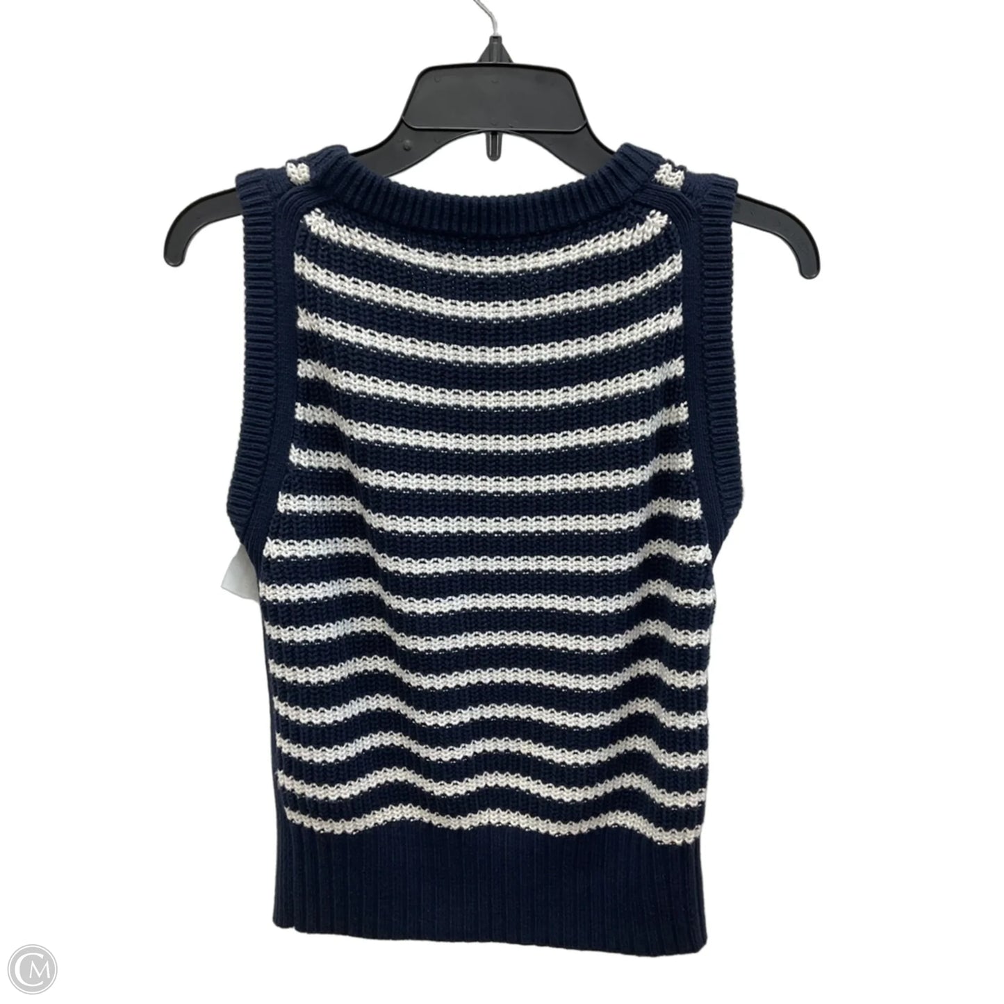Top Sleeveless By Loft In Striped Pattern, Size: Xs