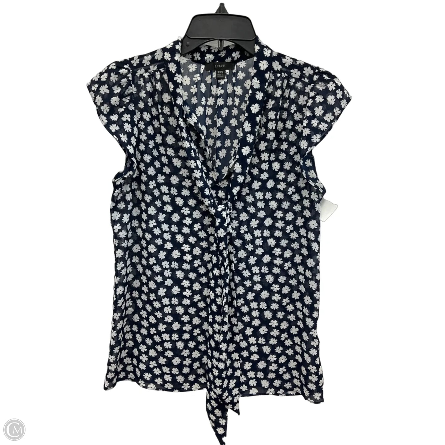 Top Sleeveless By J. Crew In Floral Print, Size: Xxs