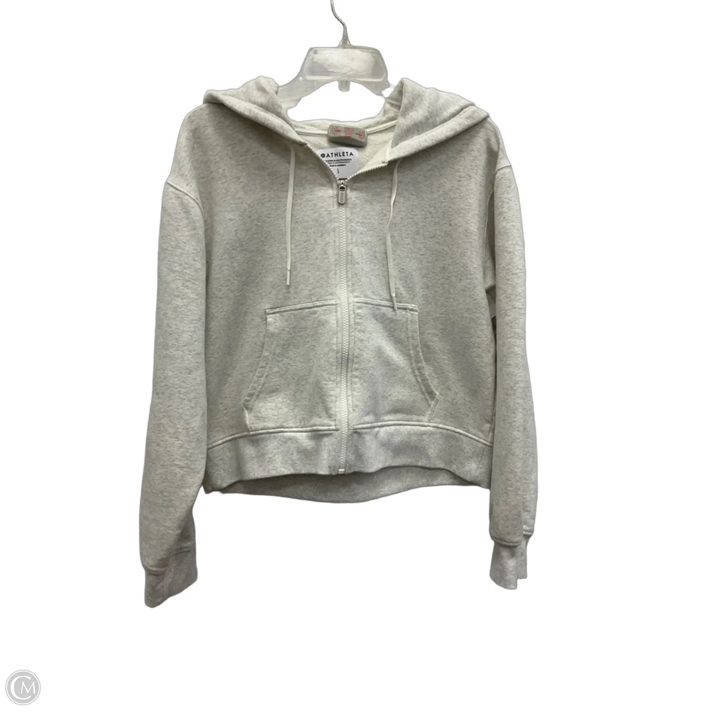 Athletic Jacket By Athleta In Grey, Size: L